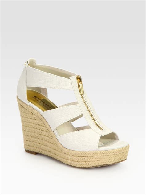 michael kors wedges with white pants|Michael Kors wedges for women.